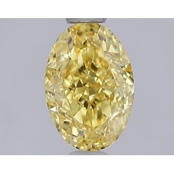 Diament laboratoryjny o barwie fantazyjnej szlif owalny, 1.07ct, VVS2, Fancy Vivid Yellow, IGI LG729577046