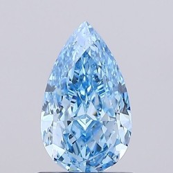 Diament laboratoryjny o barwie fantazyjnej szlif gruszkowy, 1.01ct, VVS2, Fancy Vivid Blue, IGI LG757522907