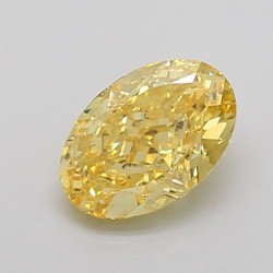 Diament laboratoryjny o barwie fantazyjnej szlif owalny, 1.14ct, VVS2, Fancy Vivid Yellow, IGI LG696559349