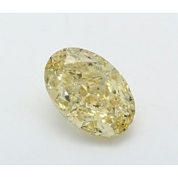 Diament laboratoryjny o barwie fantazyjnej szlif owalny, 1.04ct, VVS2, Fancy Intense Yellow, IGI LG756544513