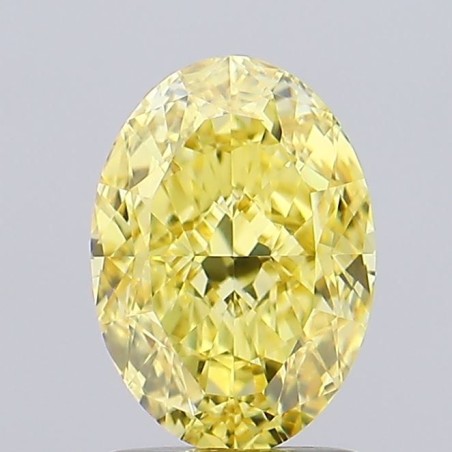 Diament laboratoryjny o barwie fantazyjnej szlif owalny, 2.05ct, VVS2, Fancy Vivid Yellow, IGI LG754570394