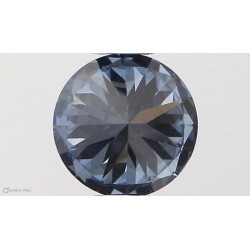 Diament laboratoryjny o barwie fantazyjnej szlif okrągły, 0.51ct, VVS1, Fancy Vivid Blue, IGI LG538290369