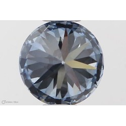 Diament laboratoryjny o barwie fantazyjnej szlif okrągły, 0.5ct, VVS1, Fancy Vivid Blue, IGI LG564379288