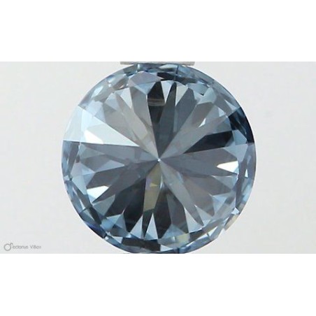 Diament laboratoryjny o barwie fantazyjnej szlif okrągły, 0.6ct, IF, Fancy Vivid Blue, IGI LG564379217