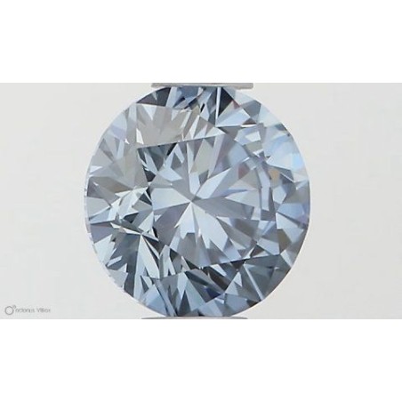Diament laboratoryjny o barwie fantazyjnej szlif okrągły, 0.5ct, VVS2, Fancy Vivid Blue, IGI LG564379610