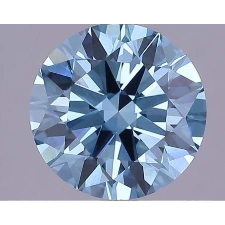 Diament laboratoryjny o barwie fantazyjnej szlif okrągły, 3ct, VVS2, Fancy Vivid Blue, IGI LG607350542