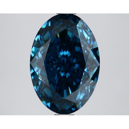 Diament laboratoryjny o barwie fantazyjnej szlif owalny, 2.69ct, VVS2, Fancy Vivid Blue, IGI LG669403693