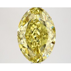 Diament laboratoryjny o barwie fantazyjnej szlif owalny, 2.69ct, VVS2, Fancy Vivid Yellow, IGI LG648453653