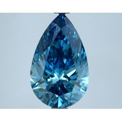 Diament laboratoryjny o barwie fantazyjnej szlif gruszkowy, 2.86ct, VVS2, Fancy Vivid Blue, IGI LG631440987