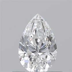 Diament szlif gruszkowy, 0.5ct, VVS1, E, GIA 7536973460