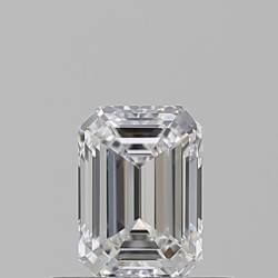 Diament szlif szmaragdowy, 0.5ct, VVS1, D, GIA 6237700422