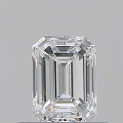 Diament szlif szmaragdowy, 0.5ct, VS2, E, GIA 6531164385