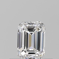 Diament szlif szmaragdowy, 0.5ct, VVS2, E, GIA 2233700349