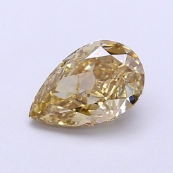 Diament laboratoryjny o barwie fantazyjnej szlif gruszkowy, 1.13ct, VVS2, Fancy Light Grayish Yellow, IGI LG700517778