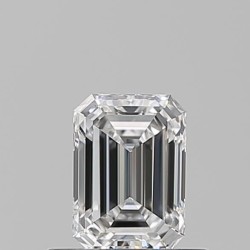 Diament szlif szmaragdowy, 0.53ct, VVS2, D, GIA 5232700328