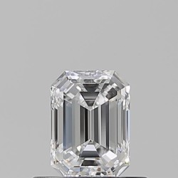 Diament szlif szmaragdowy, 0.5ct, VVS2, D, GIA 5232699964
