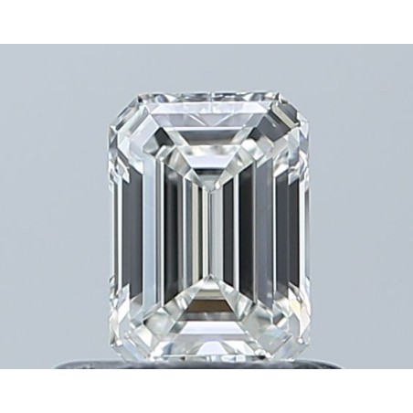 Diament szlif szmaragdowy, 0.5ct, VVS2, G, GIA 5232619155