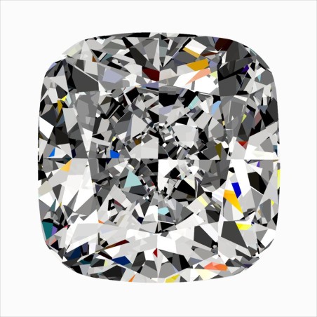 Diament szlif poduszkowy brylantowy, 0.41ct, VS1, F, GIA 5546301762