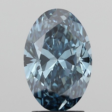 Diament laboratoryjny o barwie fantazyjnej szlif owalny, 2.6ct, VVS2, Fancy Vivid Blue, IGI LG519261244