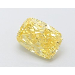 Diament laboratoryjny o barwie fantazyjnej szlif poduszkowy brylantowy, 1.74ct, VVS2, Fancy Intense Yellow, IGI LG633430767