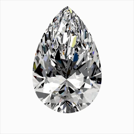 Diament szlif gruszkowy, 0.4ct, VVS1, H, GIA 2547301330