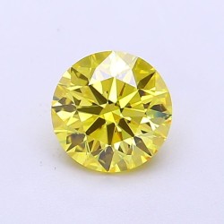 Diament laboratoryjny o barwie fantazyjnej szlif okrągły, 1.01ct, VVS1, Fancy Vivid Yellow, IGI LG700517714