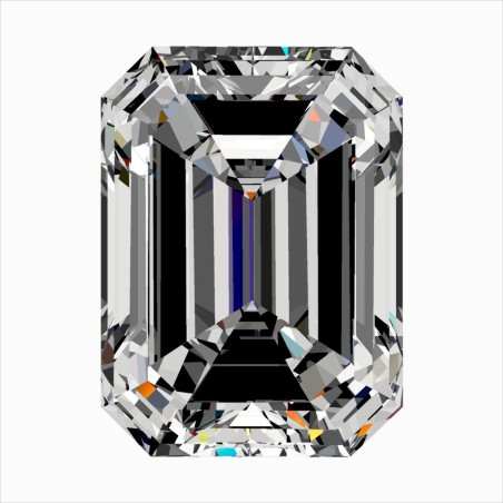 Diament szlif szmaragdowy, 0.5ct, SI1, E, GIA 2546193751