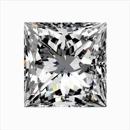 Diament szlif princess, 0.3ct, SI2, F, GIA 7548301801