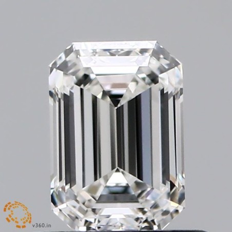 Diament szlif szmaragdowy, 0.8ct, VS1, H, GIA 6495376937