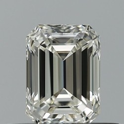 Diament szlif szmaragdowy, 0.5ct, VVS1, H, IGI 757512645