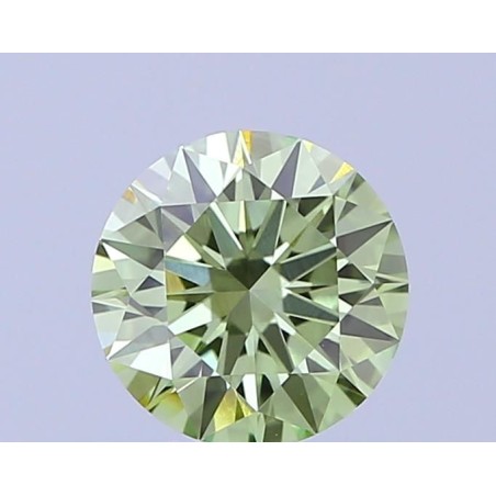 Diament laboratoryjny o barwie fantazyjnej szlif okrągły, 0.5ct, VVS2, Fancy Vivid Green, IGI LG743512040