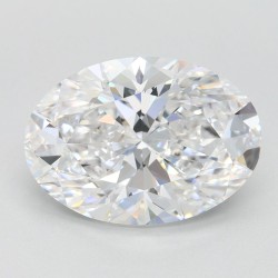 Diament laboratoryjny szlif owalny, 2.6ct, IF, D, IGI LG747508401
