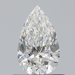 Diament szlif gruszkowy, 0.6ct, VS2, F, GIA 2544080359