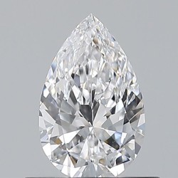 Diament szlif gruszkowy, 0.5ct, VVS2, D, GIA 7546295757