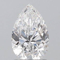 Diament szlif gruszkowy, 1.2ct, VS1, D, GIA 6541300048