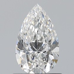 Diament szlif gruszkowy, 0.8ct, VVS2, E, GIA 7548297014