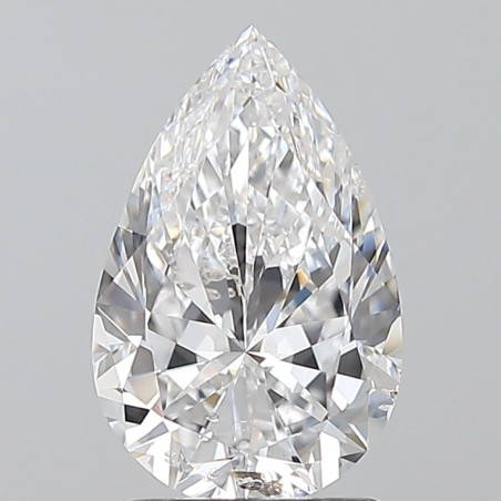 Diament szlif gruszkowy, 1.7ct, SI2, D, HRD 250000292030