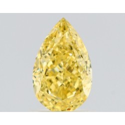 Diament o barwie fantazyjnej szlif gruszkowy, 1.13ct, VS1, Fancy Intense Yellow, GIA 2514954191