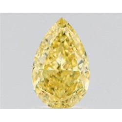Diament o barwie fantazyjnej szlif gruszkowy, 1.31ct, VVS1, Fancy Intense Yellow, GIA 7526565905