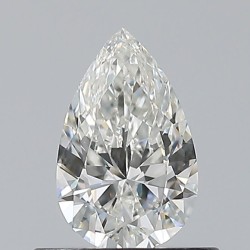 Diament szlif gruszkowy, 0.5ct, VVS2, H, GIA 1545142336