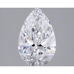 Diament laboratoryjny szlif gruszkowy, 1.5ct, IF, D, IGI LG754517359