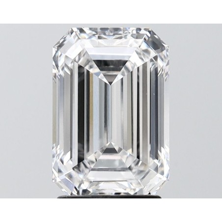 Diament laboratoryjny szlif szmaragdowy, 2.58ct, VVS2, D, IGI LG747574717