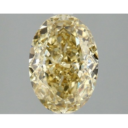 Diament laboratoryjny o barwie fantazyjnej szlif owalny, 2.07ct, VVS2, Fancy Intense Yellow, IGI LG666441640