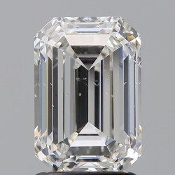 Diament szlif szmaragdowy, 2ct, SI2, H, GIA 6491526000