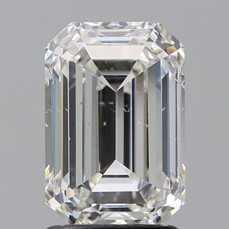 Diament szlif szmaragdowy, 2ct, SI2, H, GIA 6491526000