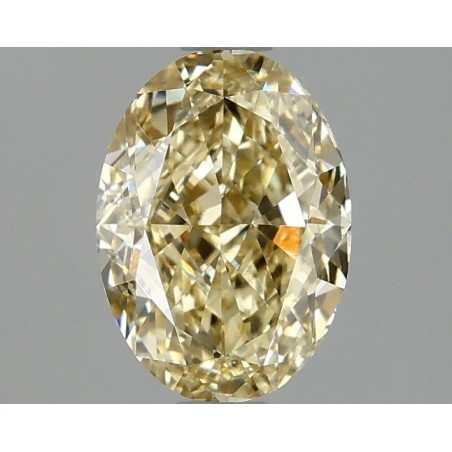 Diament laboratoryjny o barwie fantazyjnej szlif owalny, 1.59ct, VVS2, Fancy Intense Yellow, IGI LG677575762