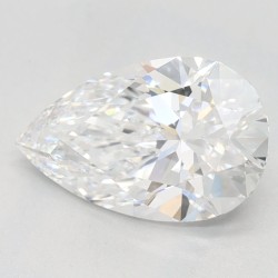 Diament laboratoryjny szlif gruszkowy, 1.53ct, IF, D, IGI LG628446115