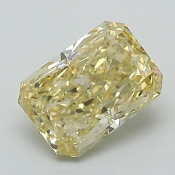 Diament laboratoryjny o barwie fantazyjnej radiant, 1.08ct, VVS2, Fancy Intense Yellow, IGI LG704563884