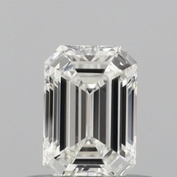 Diament szlif szmaragdowy, 0.4ct, VS1, H, IGI 734506998