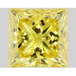 Diament laboratoryjny o barwie fantazyjnej szlif princess, 1.02ct, VVS1, Fancy Vivid Yellow, IGI LG519247600